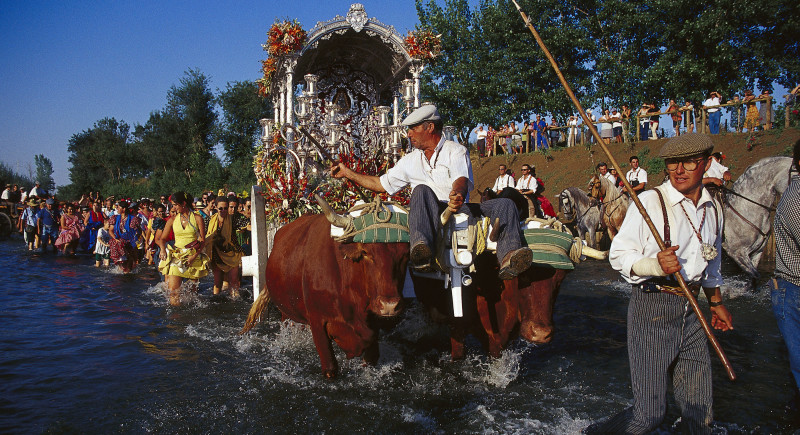 Rio Quema, romería de el Rocío. Romería del Rocio